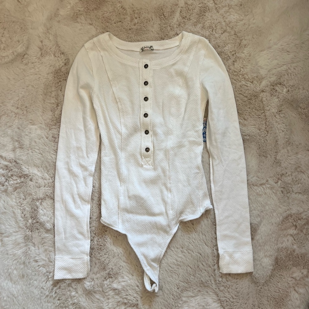 BLACK FRIDAY SALE: White Free People Bodysuit